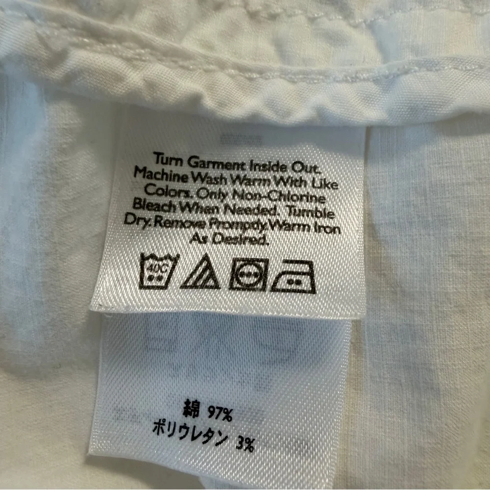 Eddie‎ Bauer Lightweight Hooded Utility Jacket Cotton Stretch White Men’s L Tall - Picture 5 of 6